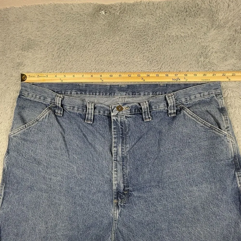 Vintage Wrangler Shorts Men 44 Carpenter Dungaree Jorts Baggy Skate Y2K *‎
